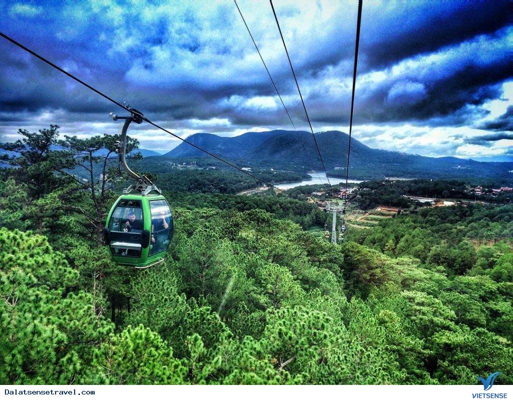 Đi cáp treo Đà Lạt đồi Robin